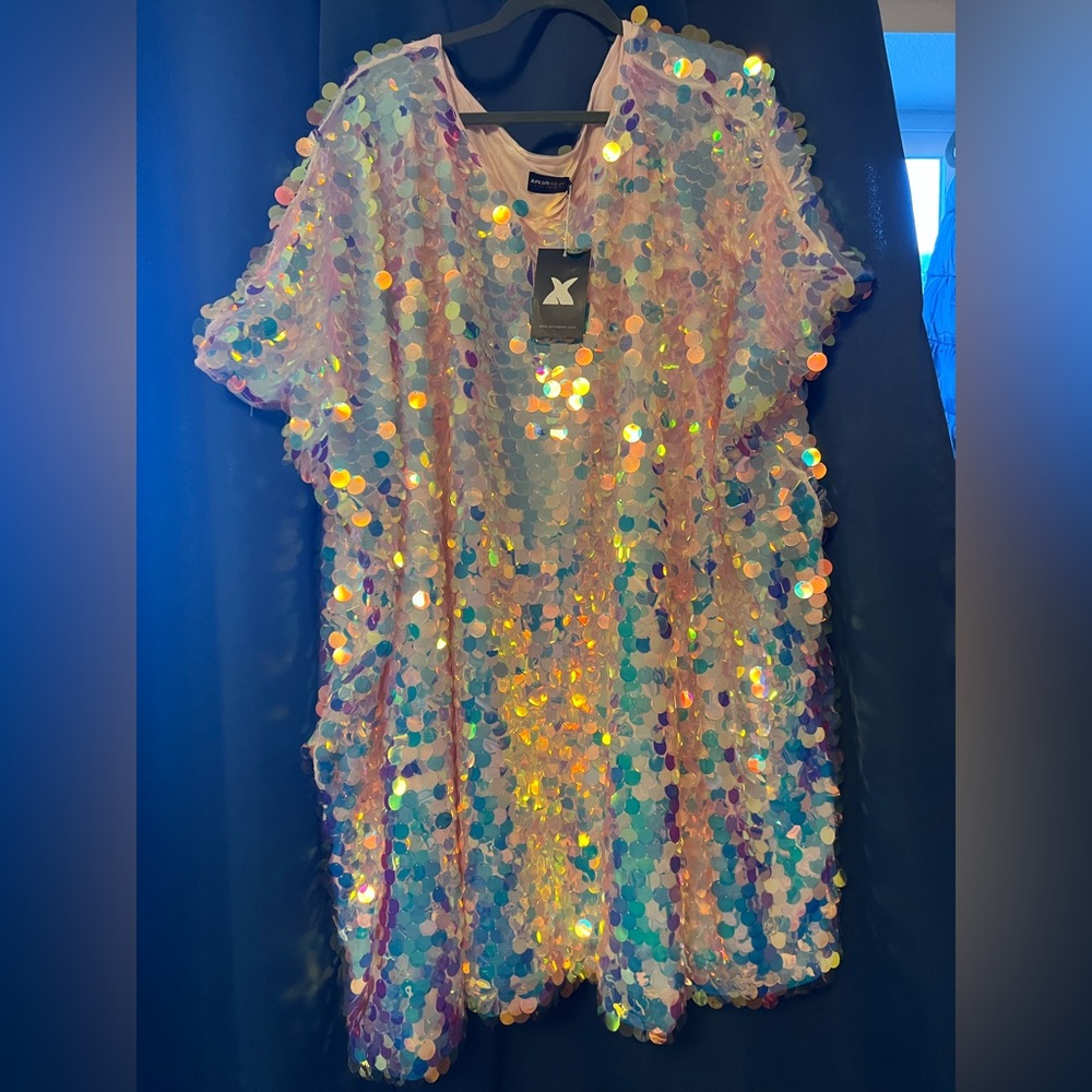 Sequin Barbie / Eras plus size dress